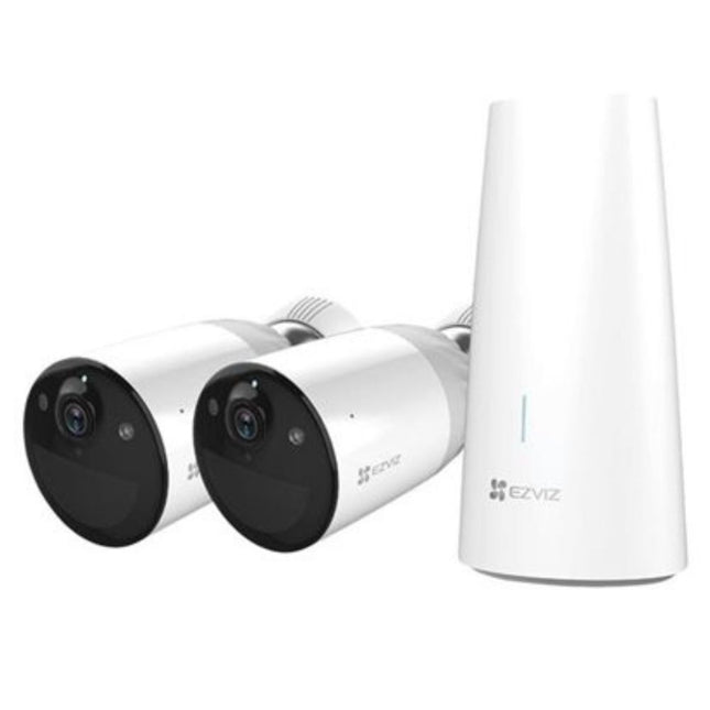 EZVIZ Security Camera: Two Cameras with One Base Station Kit - BC1-B2 1+2Pack