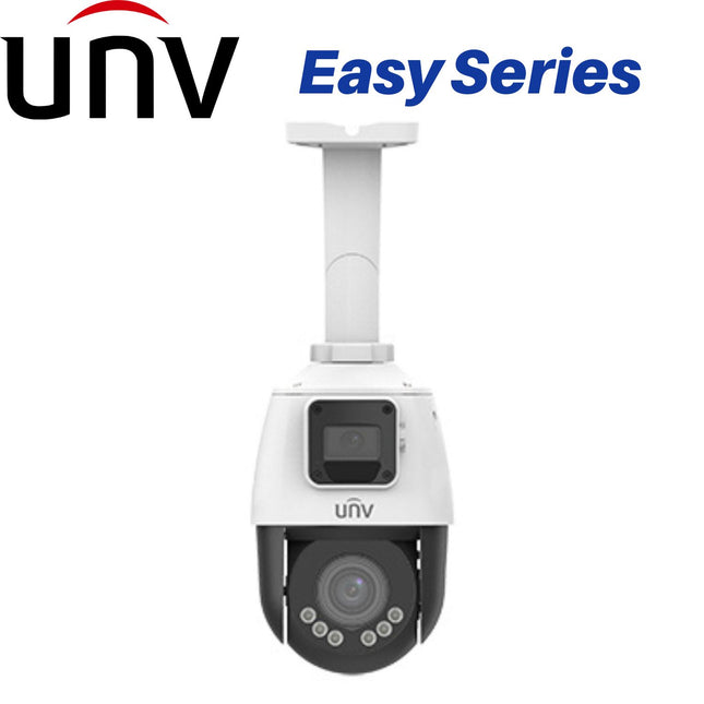 Uniview Security Camera: 2X2MP Dual Lens PTZ, 2.8&2.8-12mm, Easy - IPC9312LFW-AF28-2X4