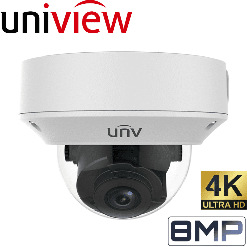 Uniview 4 Channel Security System 4K NVR 4 x 8MP Motorised