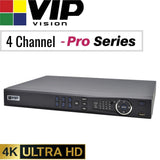 VIP Vision Pro 4 Channel Security Kit: 8MP NVR, 4 X 4MP Turret Cameras, 1TB HDD
