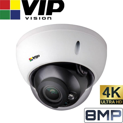 VIP Vision Pro 8 Channel Security Kit: 12MP NVR, 4 X 8MP VF Bullet, 4 X 8MP VF Dome, 4TB HDD
