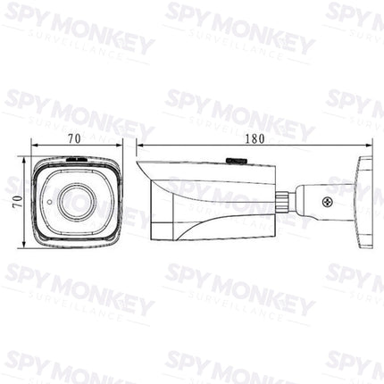 VIP Vision Pro Security Camera: 6MP Mini Bullet, IP67