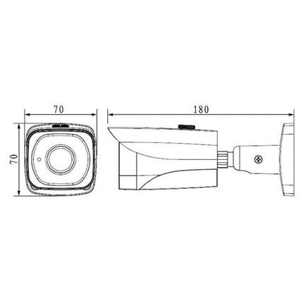 VIP Vision Professional Security Camera: 8MP (4K) Mini Bullet, IP67