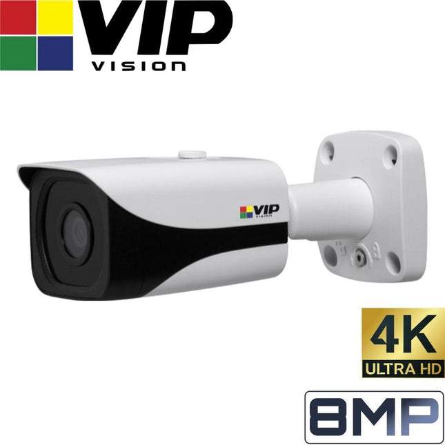 VIP Vision Professional Security Camera: 8MP (4K) Mini Bullet, IP67