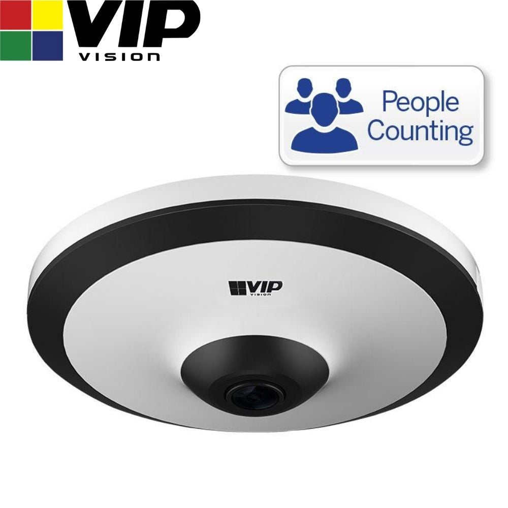 VIP Vision Security Camera: 5MP Fisheye Dome, Specialist AI Series, 1.4mm - VSIPFE-5IR-I