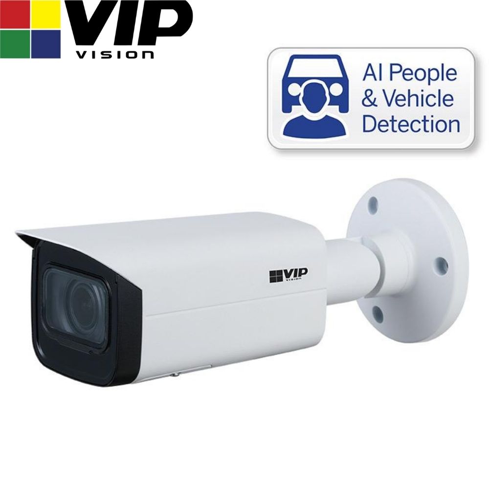 VIP Vision Security Camera: 8MP Bullet, Professional AI Series, 2.7-13.5mm - VSIPP-8BIRMG-I