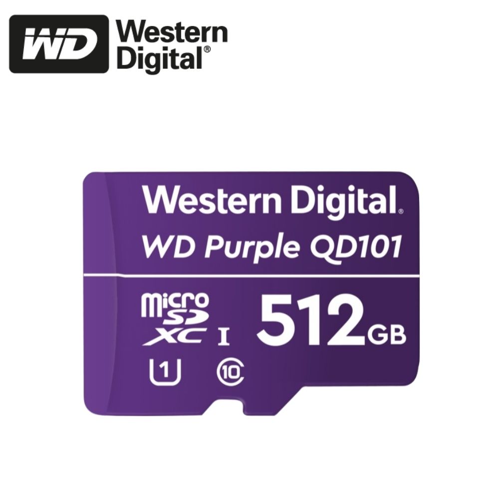 Western Digital Purple MicroSD Card: 512GB - D-WD SD 512GB