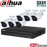 Dahua 3X66 Security System: 8CH 8MP Lite NVR, 6 x 8MP Bullet Camera, Starlight, SMD 4.0, AI SSA